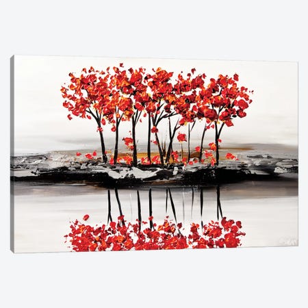 Red Blossom Canvas Print #OTZ49} by Osnat Tzadok Canvas Art