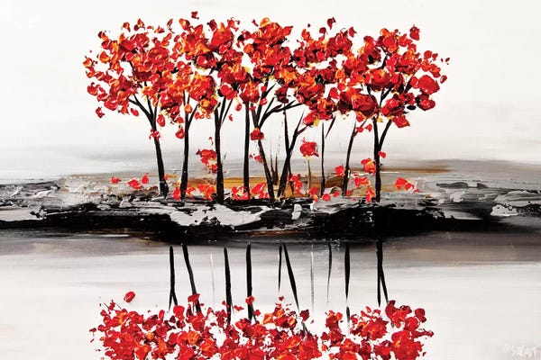 Transitional Décor: Red Blossom by Osnat Tzadok