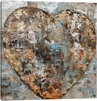 Artist's Heart Canvas Art Print - Heart Art