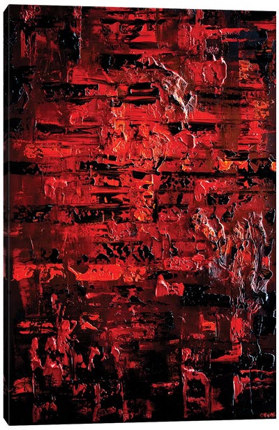 Royalty Canvas Art Print - Red Abstract Art