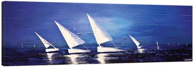 Sea Diamonds Canvas Art Print - Sailboat Art