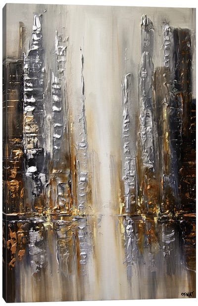Silver City Canvas Art Print - Best of Abstract