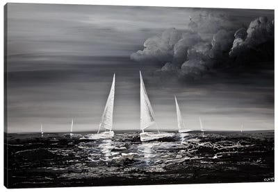 Stormy Sea Canvas Art Print - Osnat Tzadok