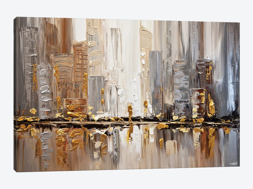 Streets I by Osnat Tzadok 1-piece Canvas Art Print