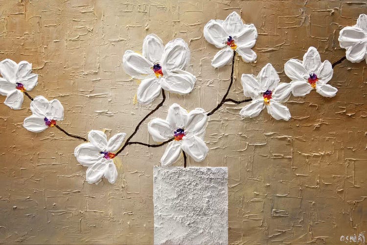 White Orchid by Osnat Tzadok wall art