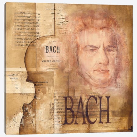 A Tribute To Bach Canvas Print #OUD1} by Marie-Louise Oudkerk Canvas Artwork