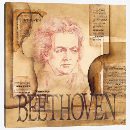 A Tribute To Beethoven Canvas Print #OUD2} by Marie-Louise Oudkerk Canvas Artwork
