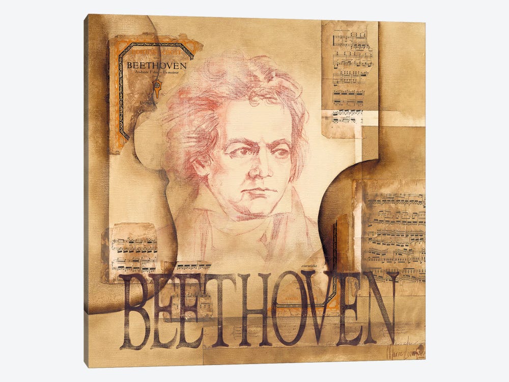 A Tribute To Beethoven by Marie-Louise Oudkerk 1-piece Canvas Print