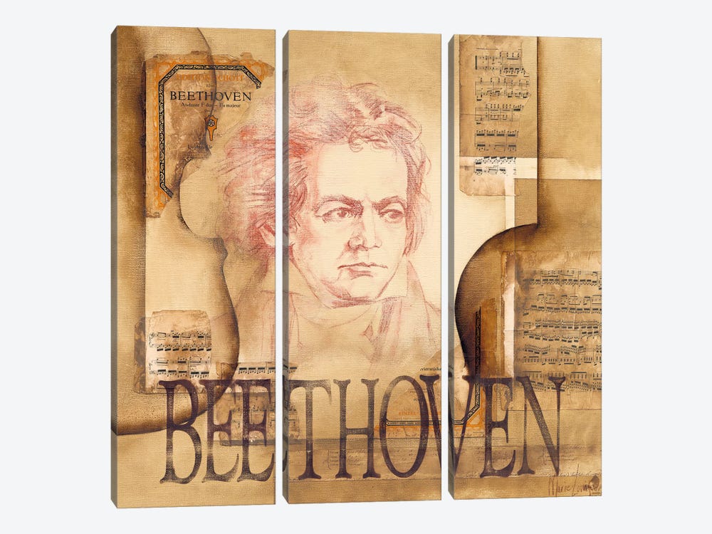 A Tribute To Beethoven by Marie-Louise Oudkerk 3-piece Art Print