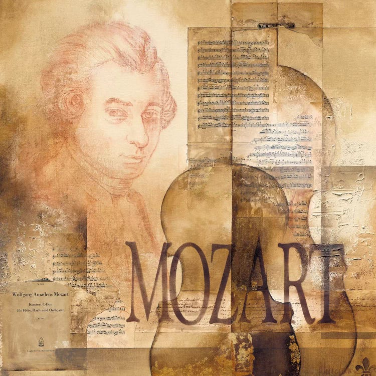 A Tribute To Mozart by Marie-Louise Oudkerk wall art