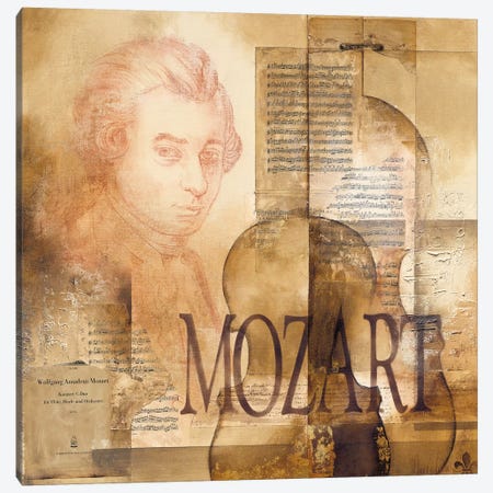 A Tribute To Mozart Canvas Print #OUD3} by Marie-Louise Oudkerk Canvas Wall Art