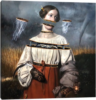 A Sudden Storm Canvas Art Print - The Perfect Storm