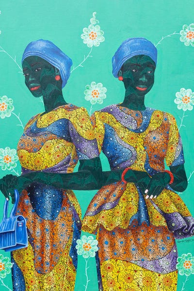 Oluwafemi Afolabi: Sisters In Yellow III by Oluwafemi Afolabi