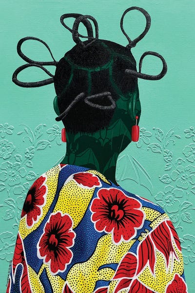 Black & Dark Art - Canvas Prints: Identity I by Oluwafemi Afolabi