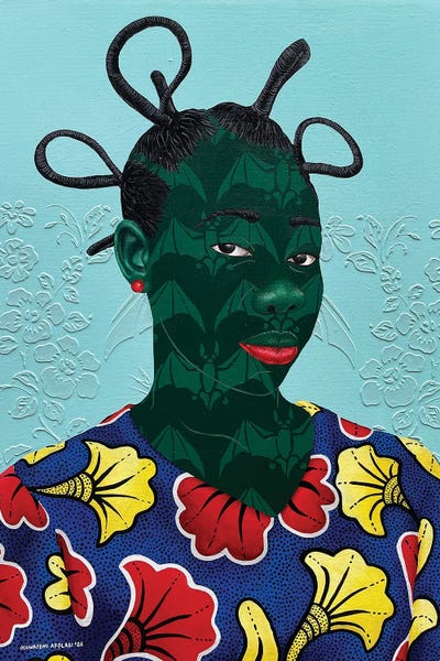 Black & Dark Art - Canvas Prints: Identity II by Oluwafemi Afolabi