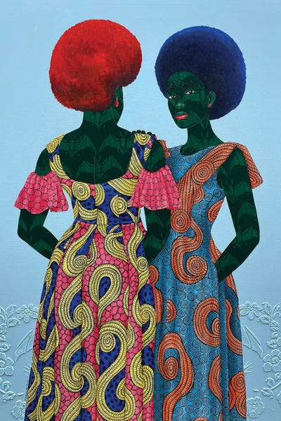 All Purples - Canvas Prints: Standing Together by Oluwafemi Afolabi
