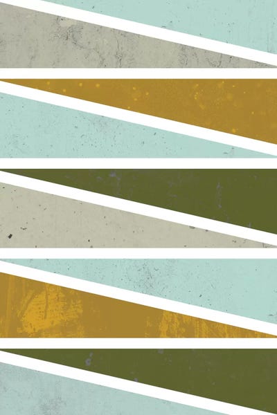 90 Degree Triangles I by Flatowl multi panel art