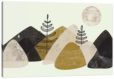 Mountains Canvas Art Print - Flatowl