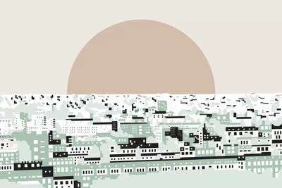 Rooftop View I by Flatowl canvas print