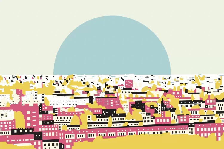Rooftop View II by Flatowl wall art
