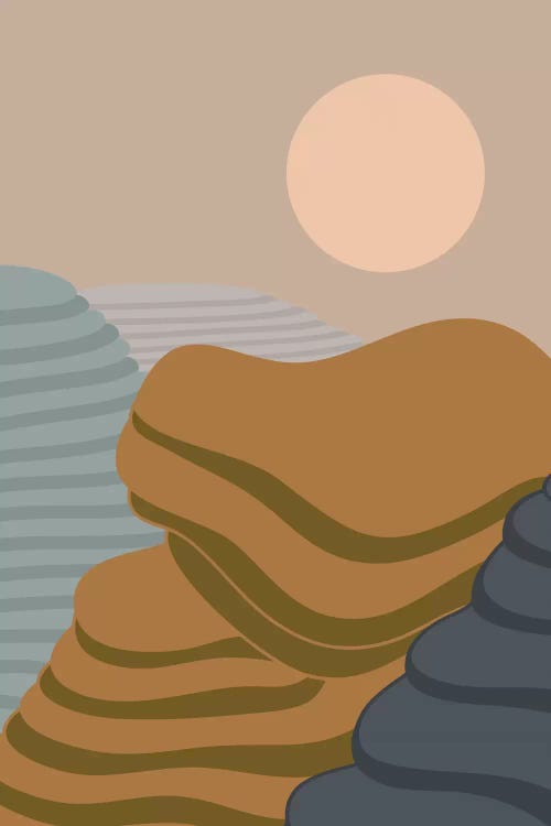 Terraced Fields by Flatowl wall art