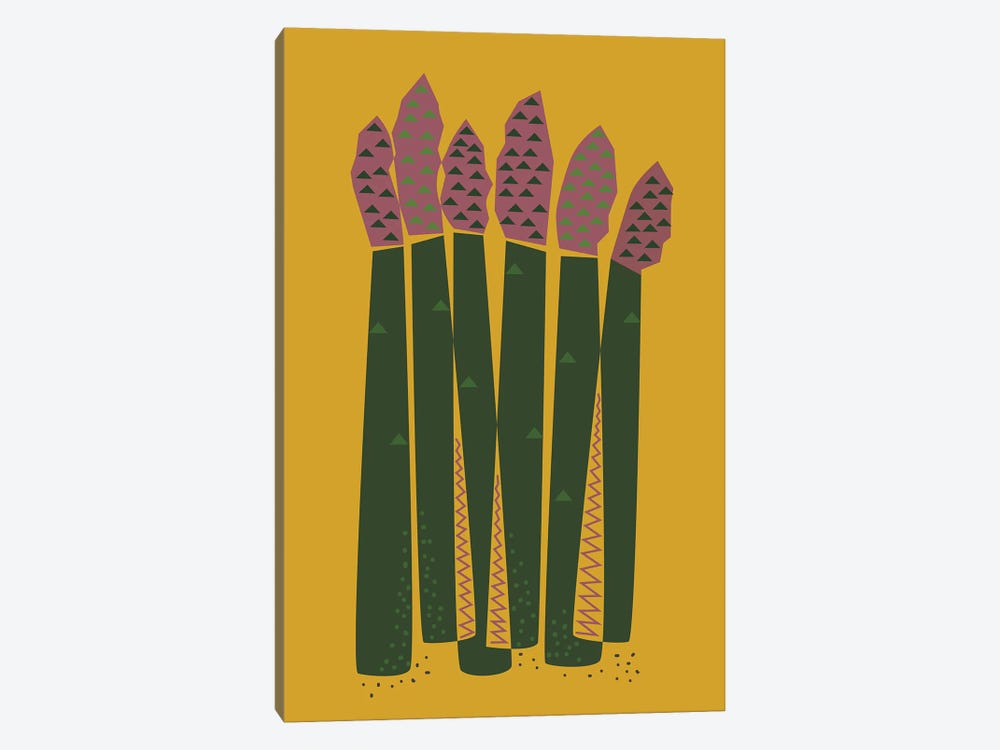 Asparagus by Flatowl 1-piece Canvas Art