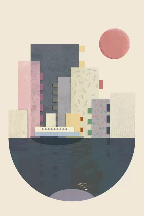 City On Earth by Flatowl wall art