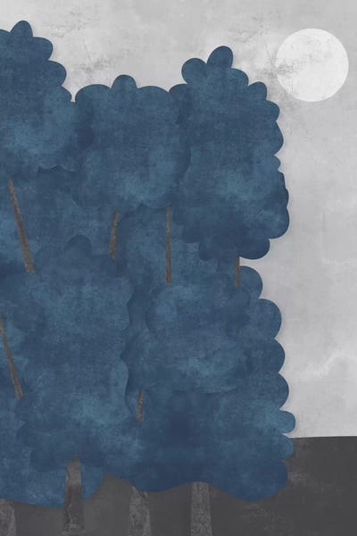 Flatowl: Blue Trees by Flatowl