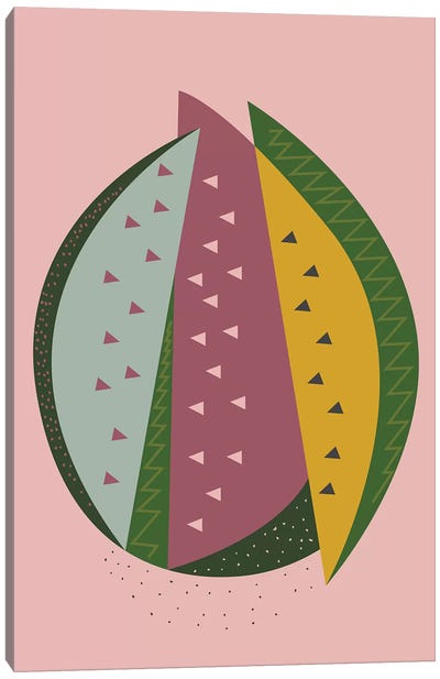 Watermelon Canvas Art Print - Flatowl