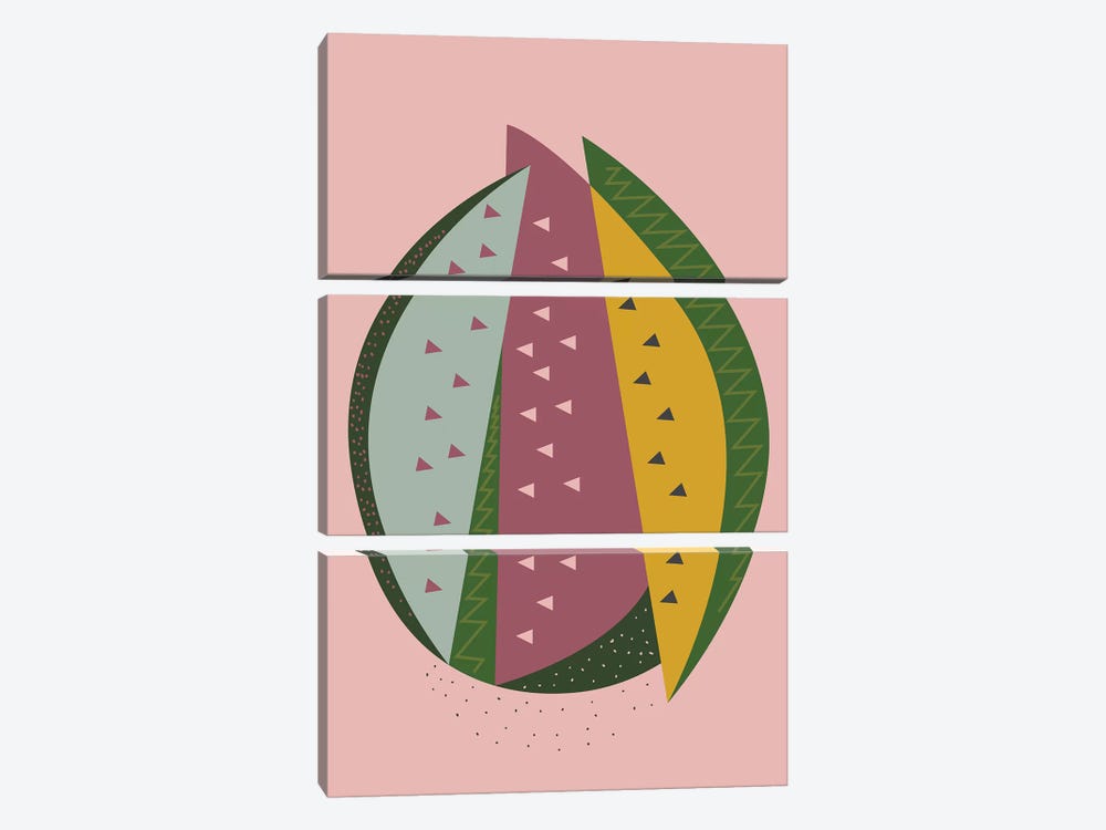 Watermelon by Flatowl 3-piece Canvas Art