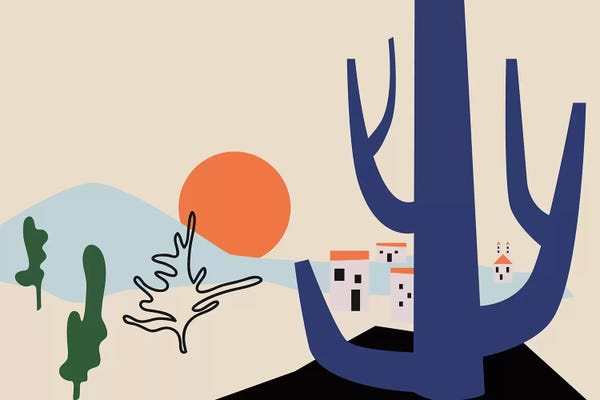 Desert: Morning In The Valley by Flatowl