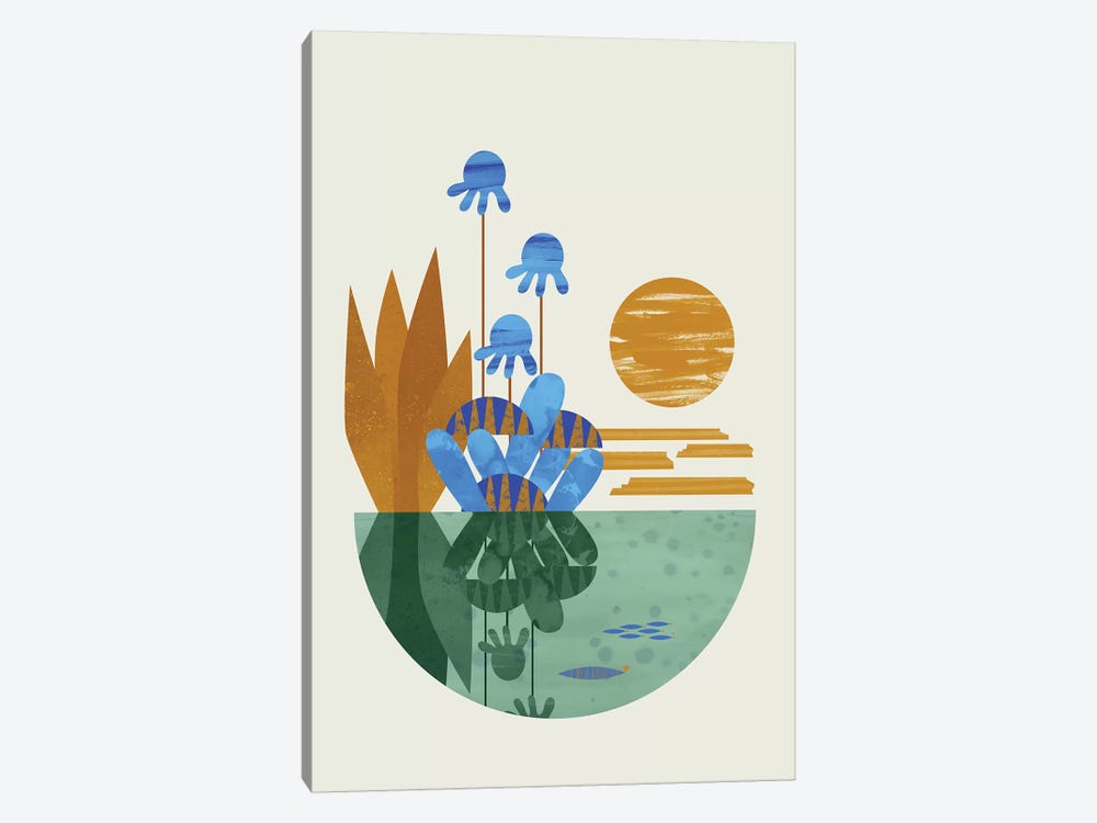 Oasis by Flatowl 1-piece Canvas Art