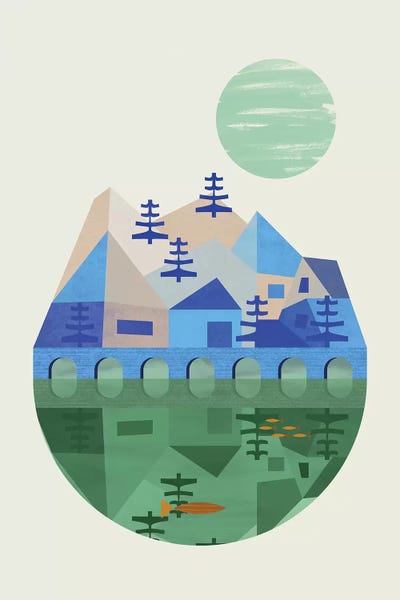 The Bridge by Flatowl canvas print