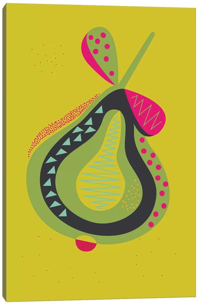 Pear II Canvas Art Print - Pear Art