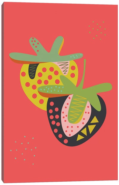 Strawberries Canvas Art Print - Flatowl