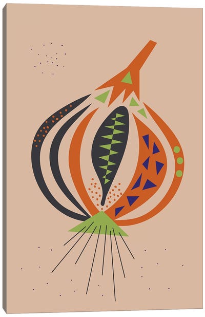 Onion Canvas Art Print - Flatowl