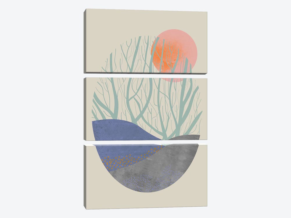 Orchard No.2 by Flatowl 3-piece Canvas Print