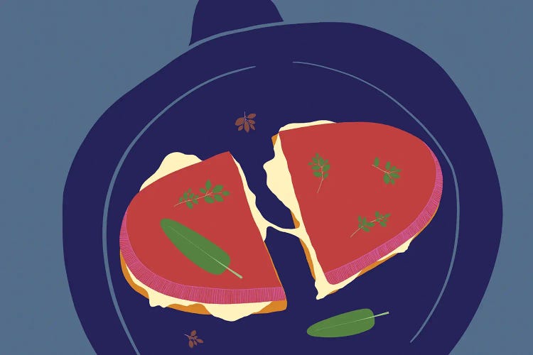 Grilled Cheese by Flatowl wall art
