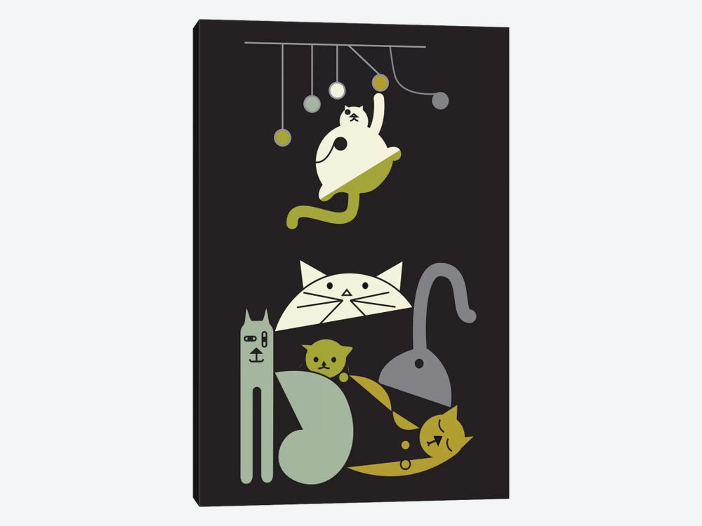 Cats by Flatowl 1-piece Canvas Print