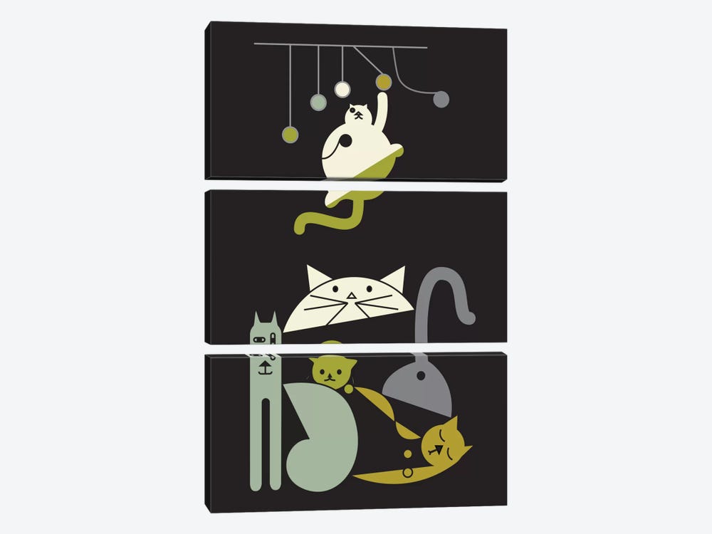 Cats by Flatowl 3-piece Art Print