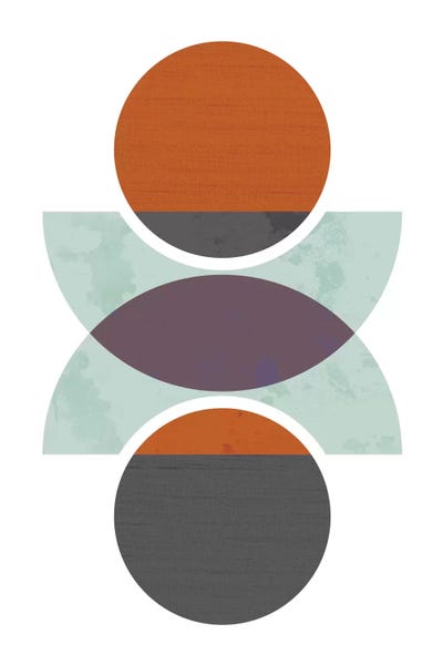 Flatowl: Circles Reflected (Orange) by Flatowl