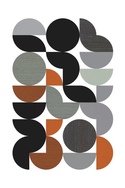 Retro Geo Abstracts: Circulate by Flatowl