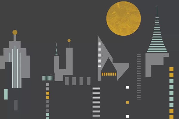 Industrial Office: Cityscape by Flatowl