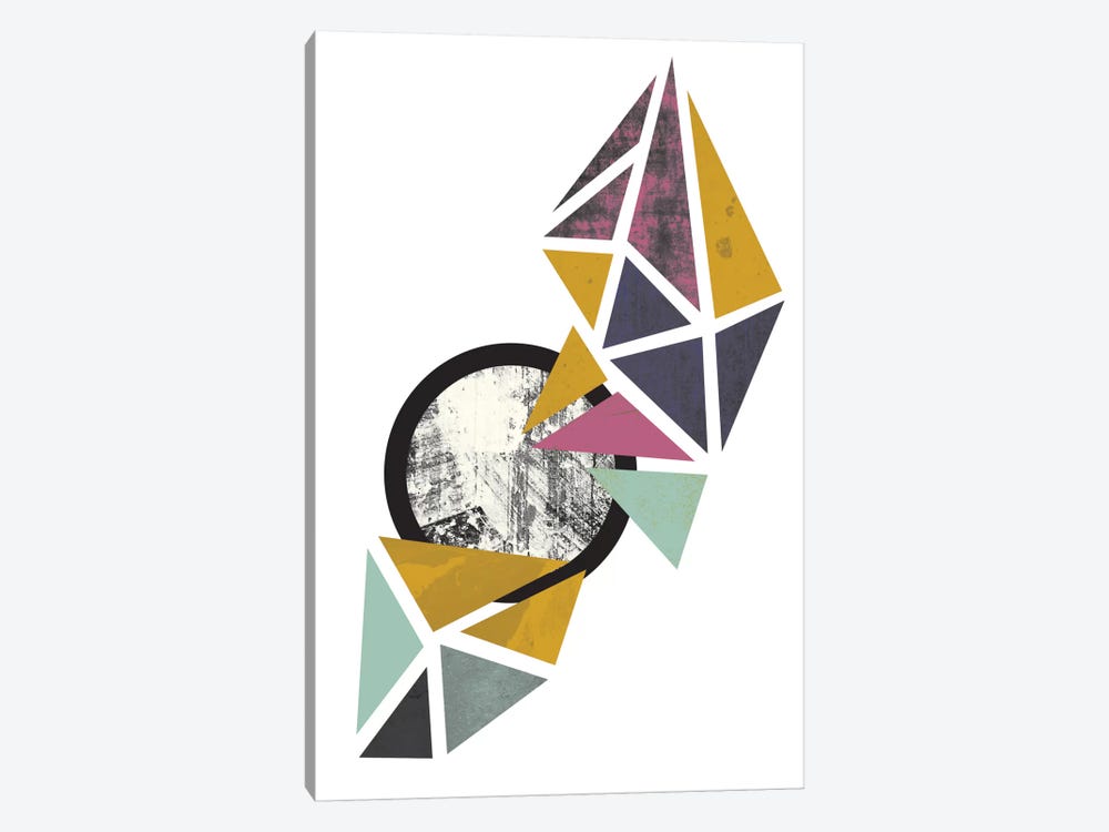 Colouful Triangles by Flatowl 1-piece Art Print