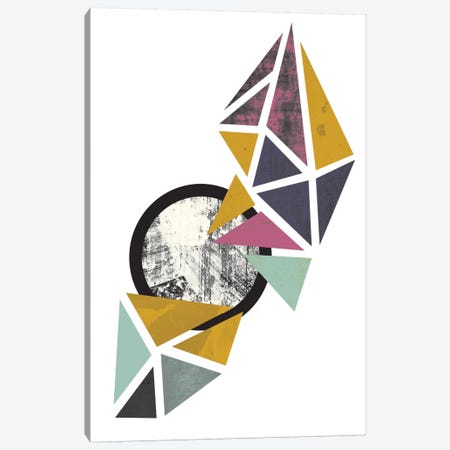 Colouful Triangles Canvas Print #OWL30} by Flatowl Canvas Art Print