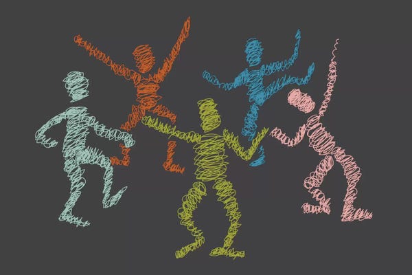 Abstract Figures: Dance Fever by Flatowl