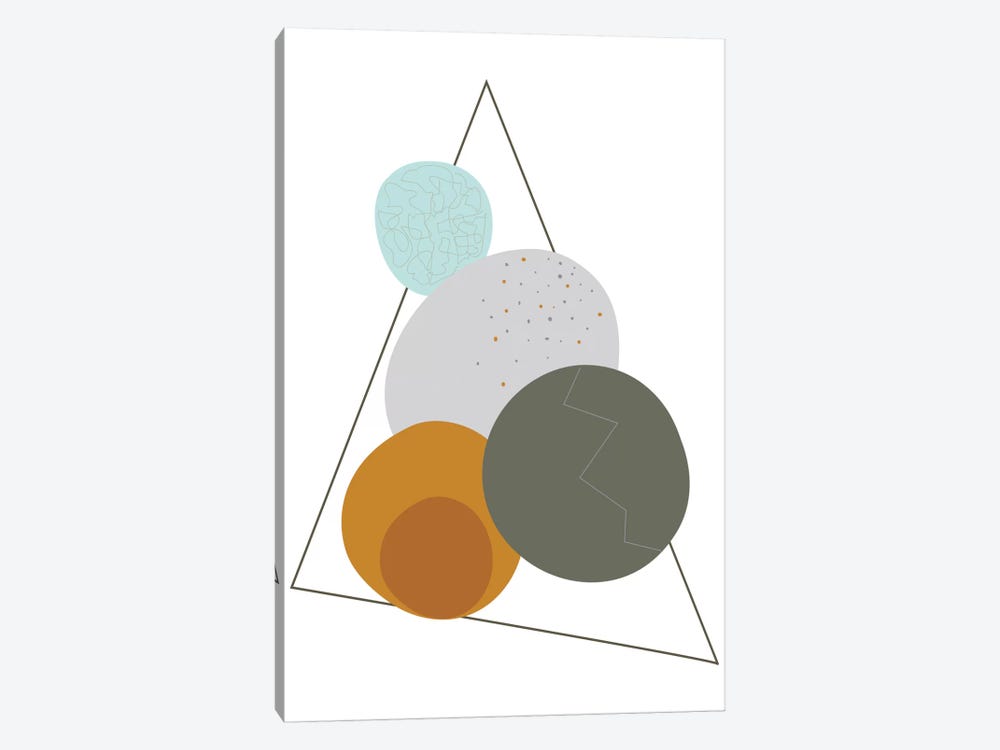 Eggs In A Triangle by Flatowl 1-piece Art Print