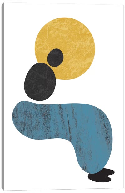 Abstract Lady Canvas Art Print - Abstract Shapes & Patterns