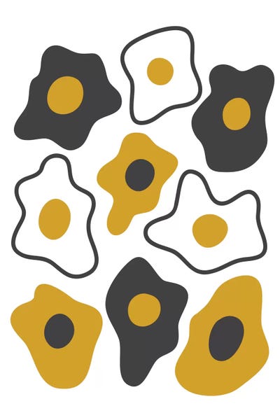 Minimalist Décor: Fried Eggs by Flatowl