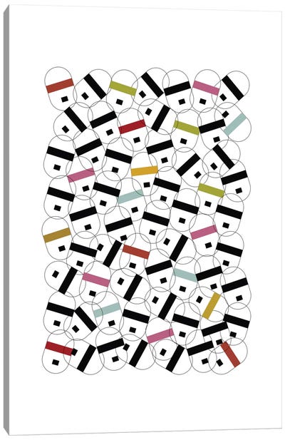 Future Faces Canvas Art Print - Abstract Shapes & Patterns